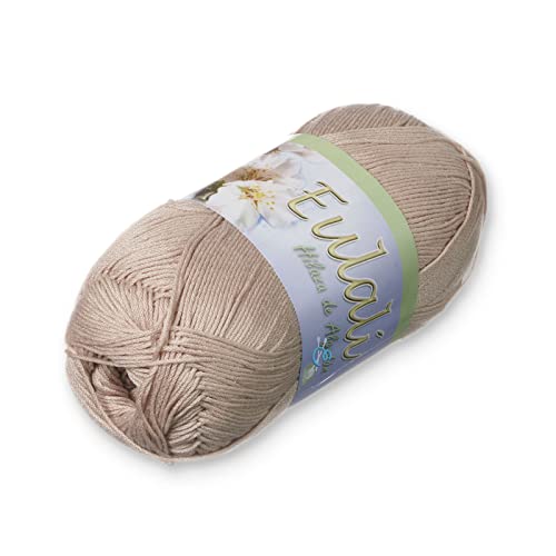 EULALI [100grs] by Omega - Bright 100% Mercerized Egyptian Cotton Thread - Color: 21 Sand