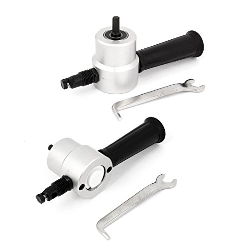 Aexit Gary Black Double Head Sheet Nibbler Metal Cutter Drill Attachment 2 Pcs (6b2b780458d3472ac6e1ba16f6c04045)