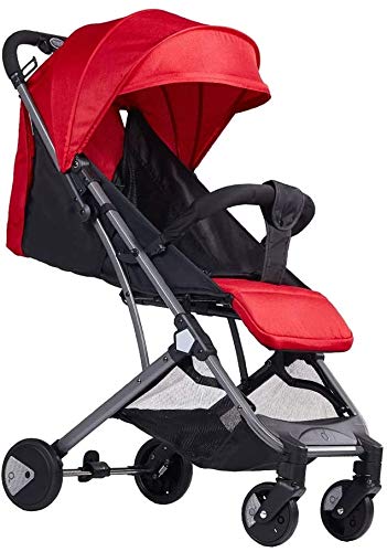 DAGCOT Baby Stroller Bassinet Pram Carriage Stroller Foldable Baby Stroller，Travel System with Baby Basket Anti-Shock Springs Newborn Baby Pushchair Adjustable High View Pram Travel System Infant Carr