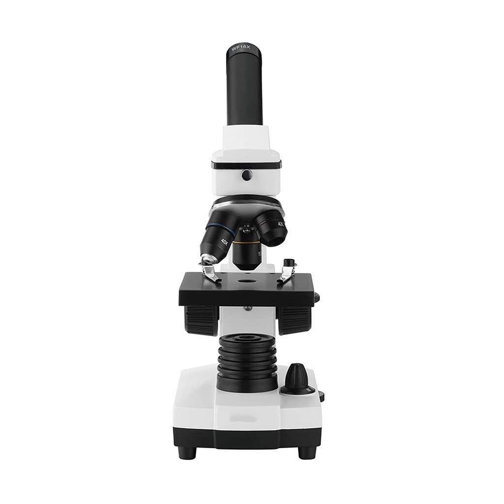 ASerZenith 64X-640X Professional Biological Microscope Up/Down Led Monocular Microscope For Students Kids Education With Slides