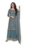 Shriva Fashion Eid festival salwar kameez ready to wear suit indian pakistani style party embroidered for women (2730) (Blue, 42)
