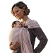 Luxury Ring Sling Baby Carrier - extra-soft bamboo and linen fabric - lightweight wrap - for newborns, infants and toddlers - perfect baby shower gift - great for new Dad too - nursing cover