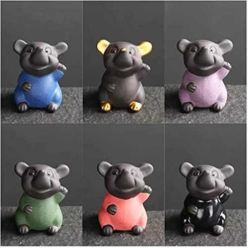 Statue de souris en sable violet RLKHXBS tea pet pour table basse - 6
