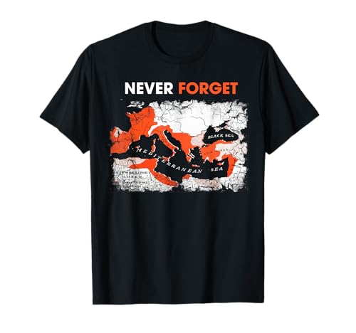 Römisches Reich Karte, Antike Römer, SPQR, Julius Caesar T-Shirt