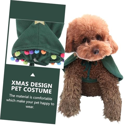 Disfraz para perro capa árbol de Navidad talla M miniatura 6