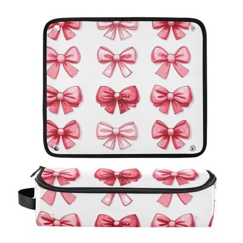 Caja de regalo Marble Hair Tools con bolsa de viaje, tapete resistente al calor para planchas, rizadores y accesorios para el cuidado del cabello, organizador portátil miniatura 3