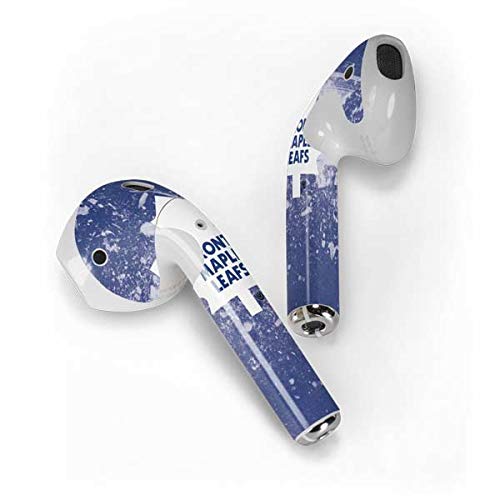 Skinit Decal Audio Skin Compatible with Apple AirPods - Officially Licensed NHL Toronto Maple Leafs Frozen Design