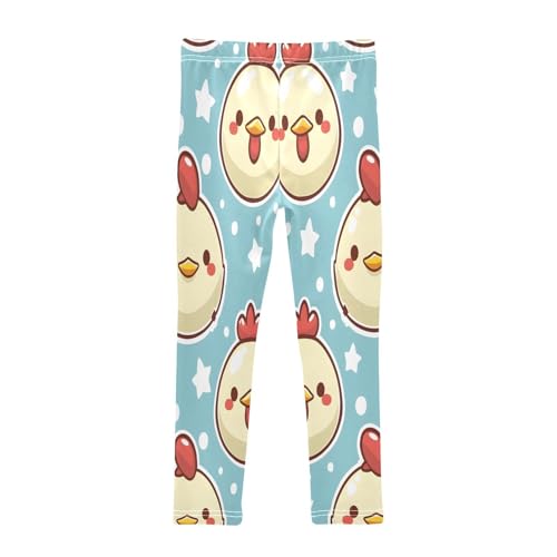 Bolaz Toddler Girls Leggings Printed Yoga Pants Leggings Cute Chicken Face for Kids2