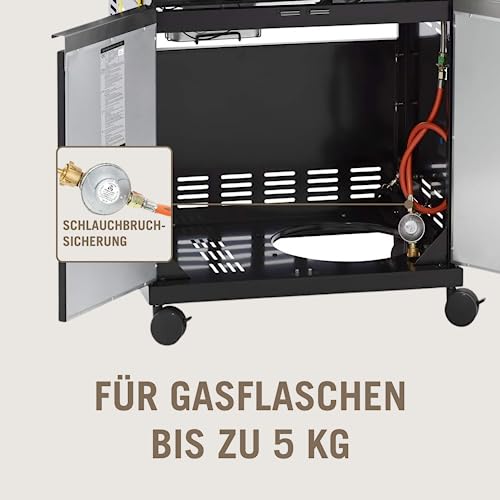 Gasgrill 4 Brenner RÖSLE Gasgrill BBQ-Station VIDERO G4