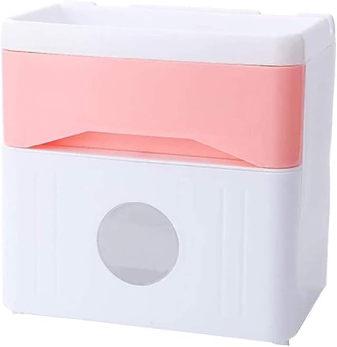 Bathroom Waterproof Tissue Box Plastic Shower Napkin Holder Wall Mounted Toliet Paper