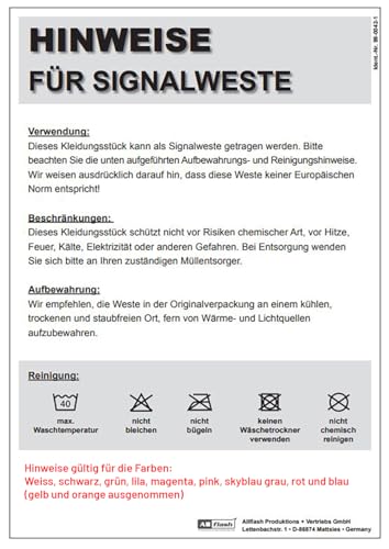Team Gassi Hunde Warnweste BZW. Signalweste mit reflektierendem Aufdruck - Größe L/XL, Schwarz