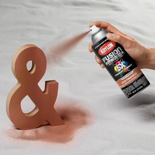 Image of Krylon Fusion All-In-One, Satin, Terracotta, 12 oz