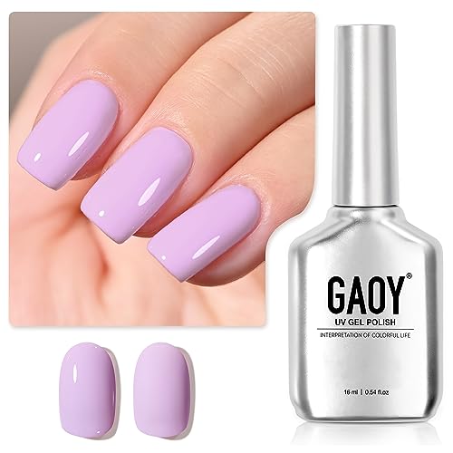 GAOY Pastel Gel Nail Polish, 16ml Soak Off UV Light Cure Gel Poli...