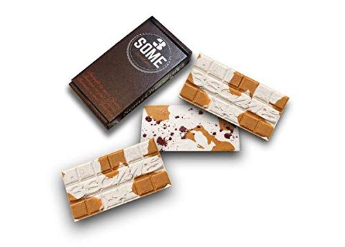 3 Some Chocolates Barras de chocolate gourmet exclusivas (caramelo salado y barra de chocolate blanco) disponible en Yaxa Mexico