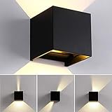 【Wasserdicht IP65】 Wandlampe hat die Schutzklasse IP65, die nicht nur für den Außen, sondern auch für den Innenbereich geeignet ist