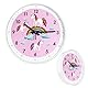 Coslife Wanduhr Kinder Einhorn -Für Mädchen Und Jungen - Bunte Lernuhr Für Kinder-Schule, Schlafzimmer,Klassenzimmer(Pink)