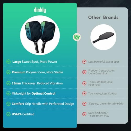 Image of Pickleball Paddles Set of 2 /4- USAPA Approved Graphite /Fiberglass Pickleball Racket, 2 Pickleball Rackets, 4 Balls and 1 Portable Carry Bag, Aesthetic Pickle Ball Set for Men Women Beginners