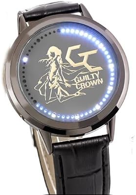 Guilty Crown Inory Crown Ledtouch Screen Waterproof Carton Watch Black