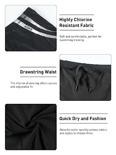 Image of Men's Square Leg Swimming Jammer Shorts UPF50+,Men Swimsuit Swim Jammers Fabric Shape Retention