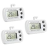 HEMOTON 3 Piezas Termómetro Para Nevera Wifi Termómetro Sensor De Temperatura Refrigerador Termómetro Congelador Termómetro Digital Refrigerador Termómetro Monitor Número Blanco