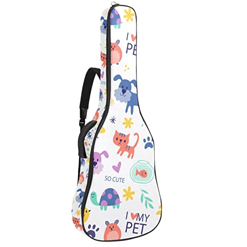 Housse pour guitare acoustique avec motif floral violet de 1 cm d’épaisseur – Housse de transport étanche – 101,6 cm… - Les Beatles, Paul McCartney, John Lennon, RIngo Starr, George Harrison Housse pour guitare acoustique avec motif floral violet de 1 cm d'épaisseur - Housse de transport étanche - 101,6 cm…