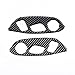 CHEAYAR Soft Real Carbon Fiber Car Seat Adjustment Switch Trim Sticker Compatible with Corvette C8 Stingray Z06 Z51 2020 2021 2022 2023 Interior Decoration Accessories (Black 3 Holes)