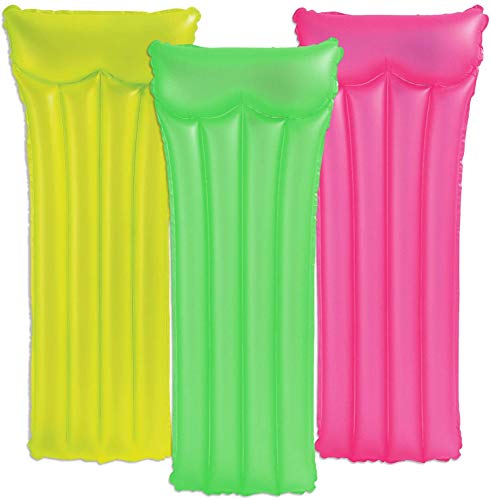 Intex Neon Frost Air Mat Mattress 72"X30" (Colors May Vary) - Pack of 2