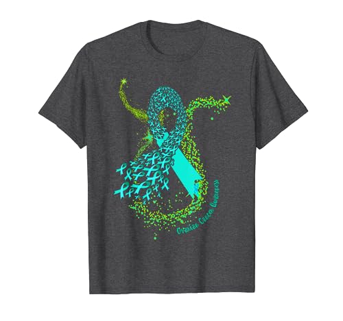 Ovarian Cancer Awareness Warrior Fighter Support Survivor Te T-Shirt