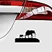 coche pegatina Elefante familia vinilo pegatina coche calcomanía impermeable pegatina arte parachoques coche ventana linda decoración 15 cm de ancho