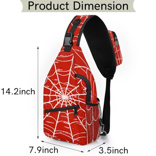 Mochila tipo sling red spiders para mujer y hombre miniatura 2