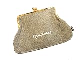 Cartera 3,5 x 10 x 10 cm Fieltro Clip port monee/Clip Funda – con mensaje