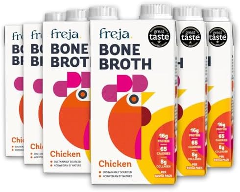 Chicken Bone Broth 6 x 500ml Free-Range Chicken Bone Broth Cartons
