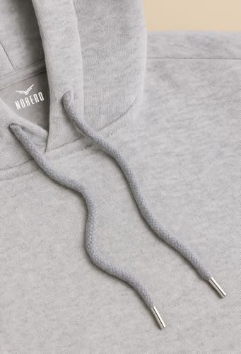 Image of Nobero Hoodies for Man | 280 GSM Rich Cotton Fleece Solid Hooded Full Sleeve Sweatshirt for Man | Stylish Casual Wear Winter Hoodies for Men