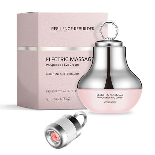 NLK Electric Massage Eye Cream for Dark Circle, Wrinkles and Puffiness, Fast Absorbing Caffeine Eye Cream with Gentle Vibration for Firming Hydrating and Refreshing Tired Eyes