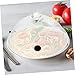 Zerodeko 1pc Hood Clear Microwave Splatter Cover Reusable Cookware Bowl Container Infuser Smoking Cloche Oven All Dome Food Cloche Kitchen Essentials Pan Acrylic re-usable