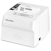 Volcora Thermal Receipt Printer, 80mm POS Printer w/Auto Cutter, USB/Serial Interface for Windows/MAC/Linux, ESC/POS Command Support Cash Drawer, High Speed Kitchen Printer, Wall Mount, White