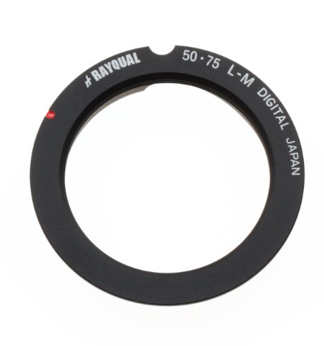 Rayqual 国産レンズマウントアダプタ leica LMリング50-75B ブラック LM50-75B