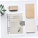 MINAOLULUS Convenient Detachable Loose Leaf Binder Notebook Transparent Pages for Students School Office Accessory for Notes Planning and Journaling