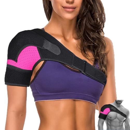 Support D'épaule De Support D'épaule Sangle Néoprène Attelle Épaule à Bandage Réglable pour Tendinite Épaule Luxation Sport Blessure Récupération,...