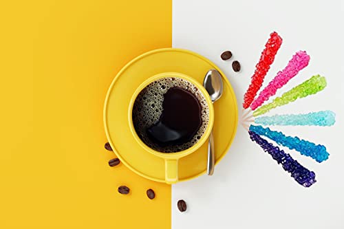 Rock Candy Lollipops Pops, Candy Suckers, Variety Color And Flavor Assortment, Individually Wrapped, 6.5" (18-Pack) #TOP2