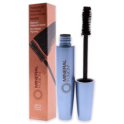 Mineral Fusion Waterproof Mascara, (Packaging May Vary), Raven, 0.57 Oz #TOP3