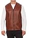 Produktbild Hollert Herren Lammfellweste FIRMINIUS ohne Kragen Cognac Weste Lederweste Fellweste 100% Merino Schaffell Größe M