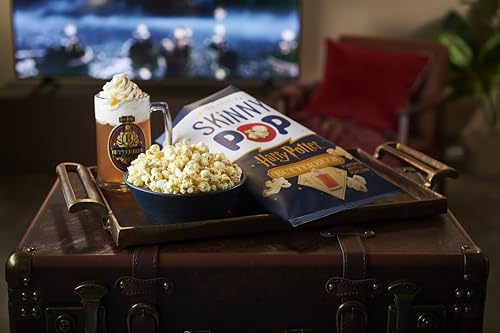 Image of SkinnyPop Butterbeer Flavored Kettle Popcorn, Harry Potter Snacks, Gluten Free, Vegan, Non-GMO, Dairy Free, SkinnyPop, 5.3oz Grocery Sized Bag