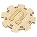 Wooden Hub for Mexican Train Dominoes with Felted Bottom - Exqline Mexican Train Centerpiece Maded of Superior Pine