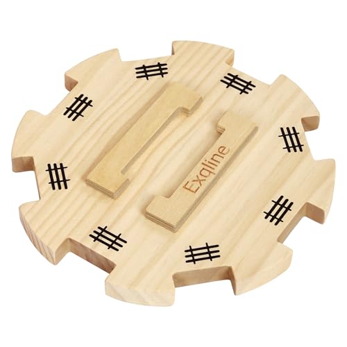 Exqline Wooden Hub for Mexican Train Dominoes with Felted Bottom Mexican Train Centerpiece Made of Superior Pine by Exqline - Used condition - US$8.98