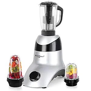 SilentPowerSunmeet ORNBMA21 750Watts Mixer Juicer Grinder with 3 Jars (1 Juicer Jar, 1 Large Bullet and 1 Small Bullet) - Black