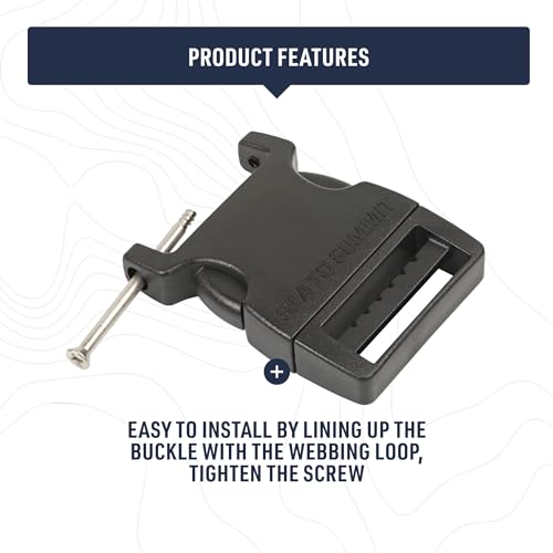 Image of Sea to Summit Field Repair Buckle - Side Release, 1 Pin, 3-pack, 38mm / 1 1 /2in