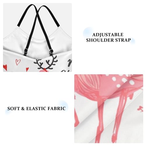 Aflyko Festive Girls Basic Print Halter Swimsuit One Piece Beach Swimwear 3-10T3