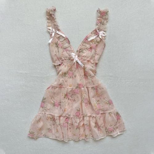 2000s Cute Summer Cami Flower Spaghetti Strap Tank Top Women Sleeveless Going Out Tops4