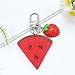 Atifober Red Watermelon Keychain, Cute Fruit Bag Charms for Handbags Novelty Key Chains Acrylic Funny Mini Backpack Accessories for Women Birthday Valentines Day Gift
